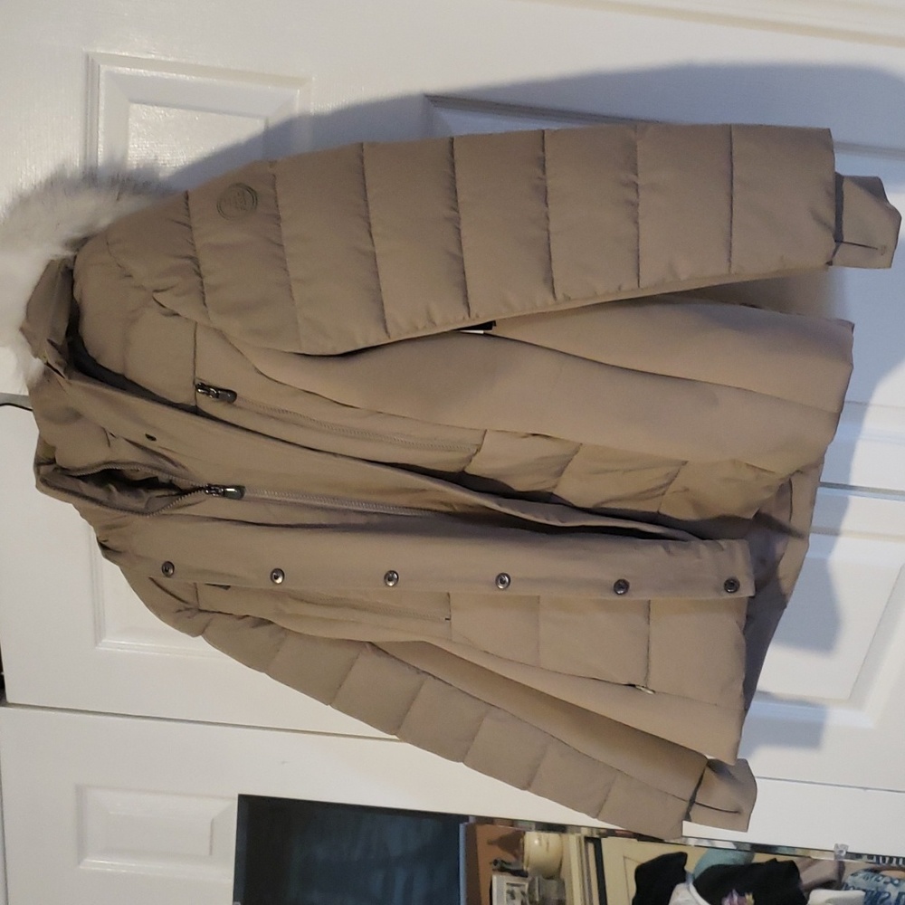 WOMAN Faux Fur Puffer Jacket